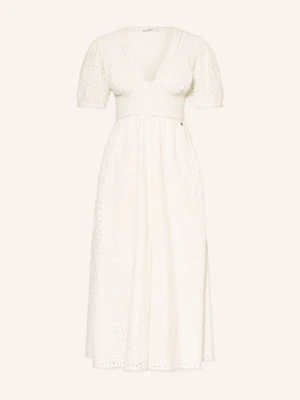 Pepe Jeans Sukienka Oprah Z Dziurkowanej Koronki weiss