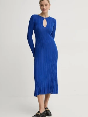 Pepe Jeans sukienka z domieszką jedwabiu NATASHA