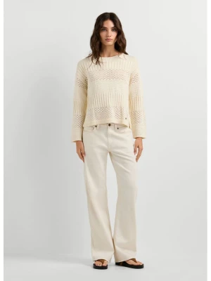 Pepe Jeans Sweter "Alaya" w kolorze kremowym rozmiar: S