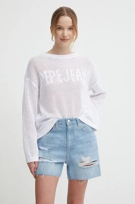 Pepe Jeans sweter bawełniany GISELE kolor biały lekki PL702131