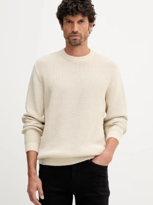 Pepe Jeans sweter bawełniany męski kolor beżowy ciepły PM7000022