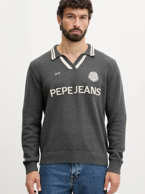 Pepe Jeans sweter bawełniany męski kolor szary PM7000020