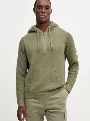 Pepe Jeans sweter bawełniany zielony