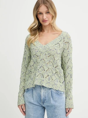 Pepe Jeans sweter damski kolor zielony lekki PL702306