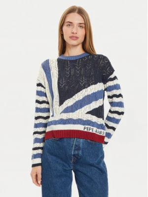 Pepe Jeans Sweter Harlow PL702202 Granatowy Regular Fit