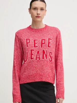 Pepe Jeans sweter PANDORA damski kolor czerwony PL702270