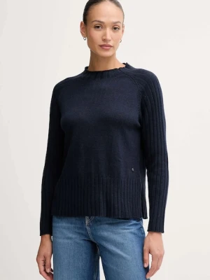 Pepe Jeans sweter z dodatkiem wełny damski kolor granatowy PL7000056