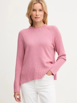 Pepe Jeans sweter z dodatkiem wełny damski kolor różowy PL7000056