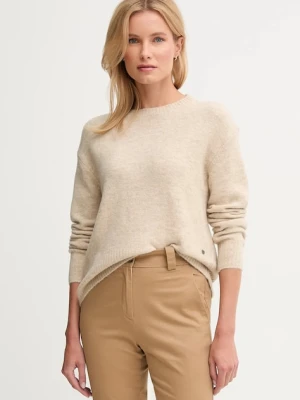 Pepe Jeans sweter z domieszką wełny damski kolor beżowy PL7000031