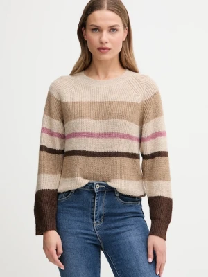 Pepe Jeans sweter z domieszką wełny damski kolor beżowy PL7000046