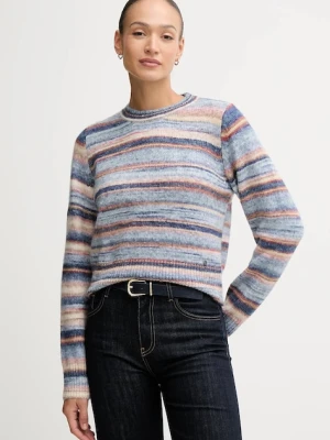 Pepe Jeans sweter z domieszką wełny damski kolor niebieski PL7000057