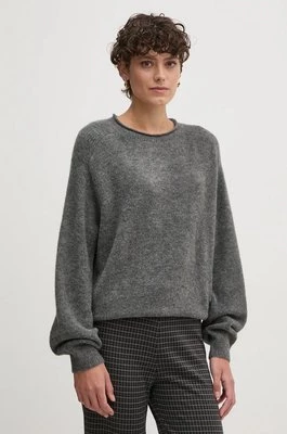 Pepe Jeans sweter z domieszką wełny IRMA CREW NECK damski kolor szary lekki PL702192