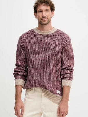 Pepe Jeans sweter z domieszką wełny męski kolor czerwony PM7000017