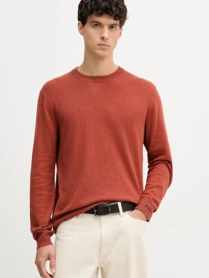 Pepe Jeans sweter z domieszką wełny męski kolor pomarańczowy lekki PM7000013