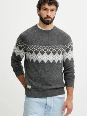 Pepe Jeans sweter z domieszką wełny męski kolor szary PM7000024