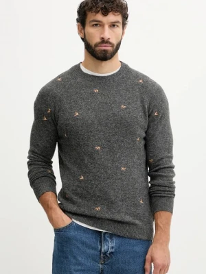 Pepe Jeans sweter z domieszką wełny męski kolor szary PM7000026