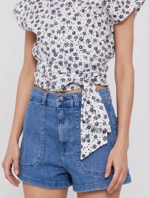 Pepe Jeans Szorty ADELINE damskie gładkie high waist