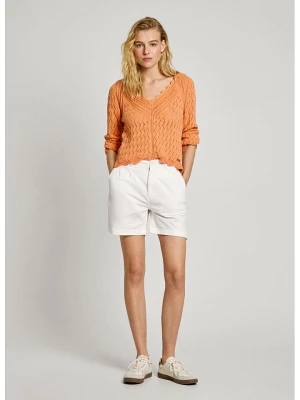 Pepe Jeans Szorty chino "Vania" - Regular fit - w kolorze białym rozmiar: XS