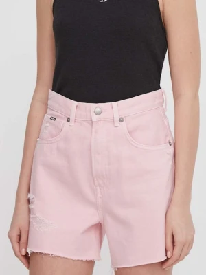 Pepe Jeans szorty jeansowe A-LINE SHORT UHW CLR różowy