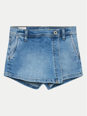 Pepe Jeans Szorty jeansowe A-Line Skort Hw Jr PG800862 Niebieski Regular Fit