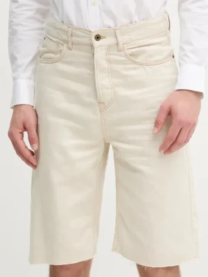 Pepe Jeans szorty jeansowe BERMUDA SHORT ECRU męskie kolor beżowy PM801172