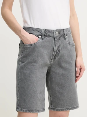 Pepe Jeans szorty jeansowe BERMUDA SHORT HW szary