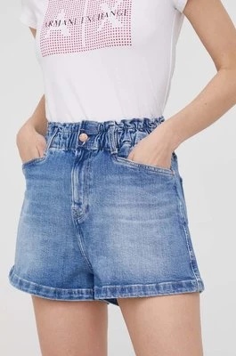 Pepe Jeans szorty jeansowe REESE SHORT damskie gładkie high waist