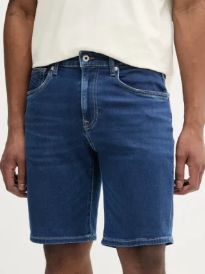 Pepe Jeans szorty jeansowe RELAXED GYMDIGO SHORT CALLEN męskie kolor granatowy PM801185EF6