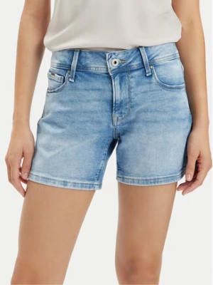 Pepe Jeans Szorty jeansowe Relaxed Short Mw PL801109MP2 Niebieski Relaxed Fit