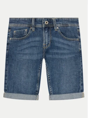 Pepe Jeans Szorty jeansowe Slim Short Jr PB800791MR5 Niebieski Slim Fit