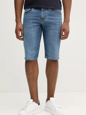 Pepe Jeans szorty jeansowe STRAIGHT SHORT CASH męskie kolor niebieski PM801081EE5