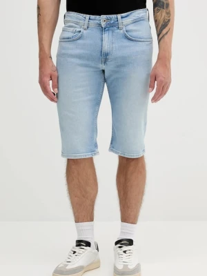 Pepe Jeans szorty jeansowe STRAIGHT SHORT CASH męskie kolor niebieski PM801081ID0
