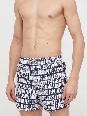 Pepe Jeans szorty kąpielowe AO LOGO SWIMSHORT kolor granatowy PMB10384