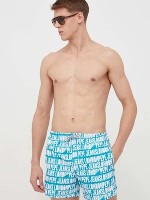 Pepe Jeans szorty kąpielowe AO LOGO SWIMSHORT kolor niebieski PMB10384