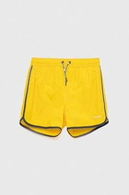 Pepe Jeans szorty kąpielowe dziecięce Gregory kolor żółty gładkie