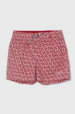 Pepe Jeans szorty kąpielowe dziecięce P PRINT SWIMSHORT kolor czerwony