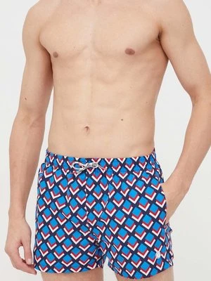 Pepe Jeans szorty kąpielowe GEO SWIMSHORT kolor niebieski PMB10389