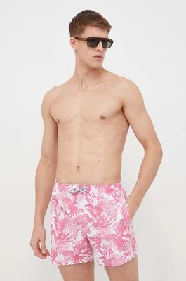 Pepe Jeans szorty kąpielowe HIBISCUS SWIMSHORT kolor różowy PMB10390