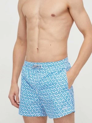 Pepe Jeans szorty kąpielowe P PRINT SWIMSHORT kolor niebieski PMB10394