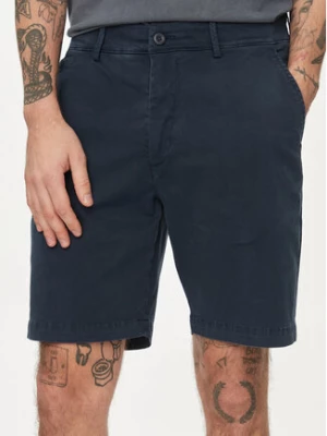 Pepe Jeans Szorty materiałowe Regular Chino Short PM801092 Granatowy Regular Fit