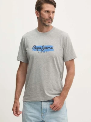 Pepe Jeans t-shirt ARSHAM męski kolor szary z nadrukiem PM509713