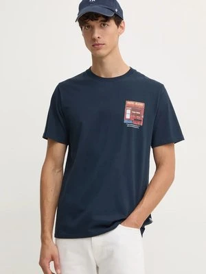 Pepe Jeans t-shirt bawełniany AENYS męski kolor granatowy z nadrukiem PM509637