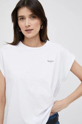 Pepe Jeans t-shirt bawełniany Bloom kolor biały