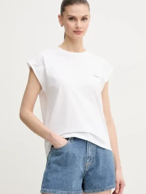 Pepe Jeans t-shirt bawełniany BLOOMA damski kolor biały PL506030
