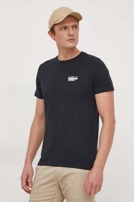 Pepe Jeans t-shirt bawełniany CHASE męski kolor czarny z nadrukiem