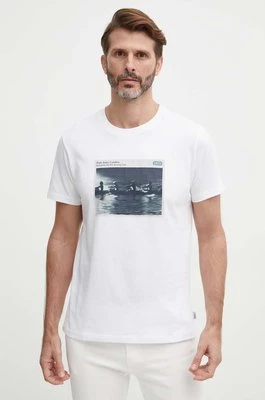 Pepe Jeans t-shirt bawełniany CIEL męski kolor biały z nadrukiem PM509372