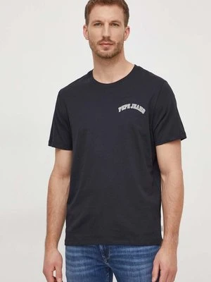 Pepe Jeans t-shirt bawełniany Clementine męski kolor czarny z nadrukiem PM509229