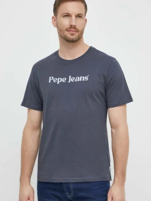 Pepe Jeans t-shirt bawełniany CLIFTON szary