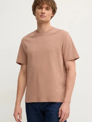 Pepe Jeans t-shirt bawełniany Connor brązowy