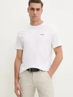 Pepe Jeans t-shirt bawełniany CONTRAST CONNOR męski kolor biały gładki PM509933
